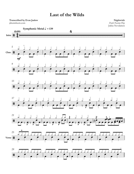 Nightwish Last Of The Wilds Sheet Music