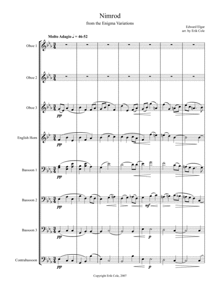 Nimrod From The Enigma Variations Sheet Music