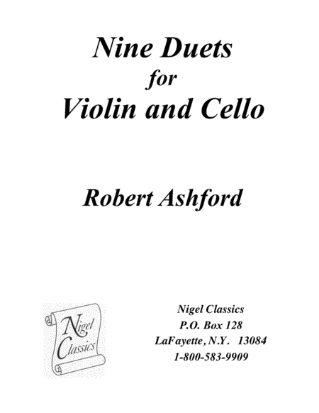 Free Sheet Music Nine Duets For Violin And Cello