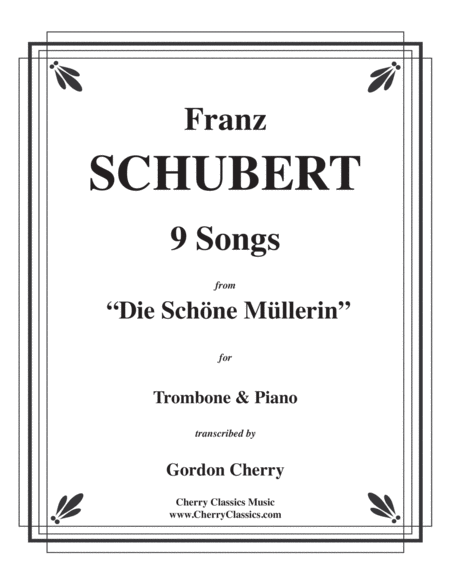 Nine Songs From Die Schene Mullerin Sheet Music