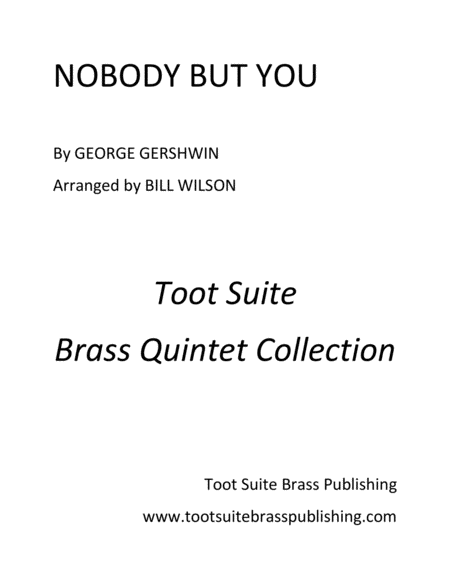 Nobody But You Sheet Music