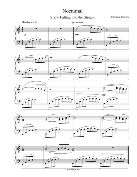 Free Sheet Music Nocturnal