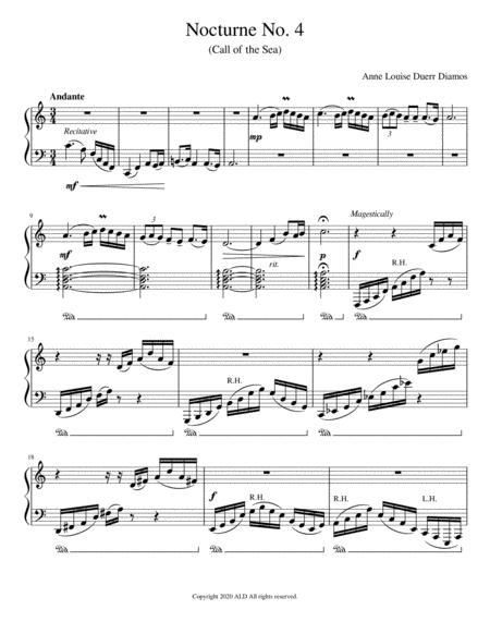 Nocturne No 4 Call Of The Sea Sheet Music