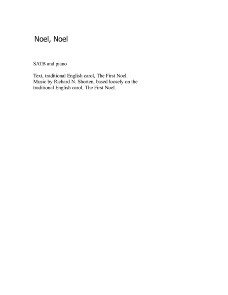 Free Sheet Music Noel Noel