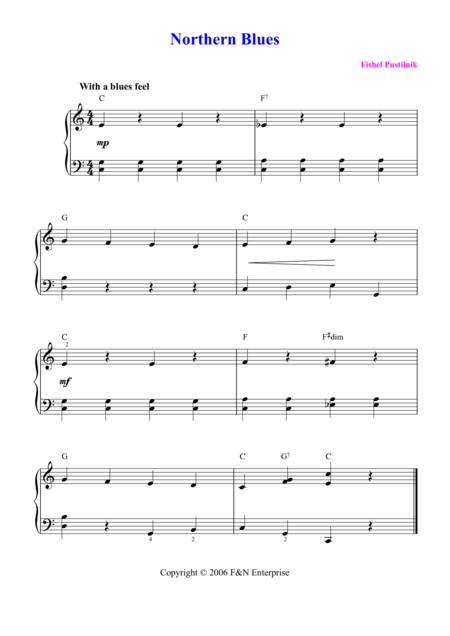 Northem Blues Sheet Music