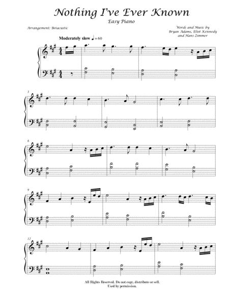 Nothing I Ve Ever Known Spirit Sheet Music Easy Sheet Music