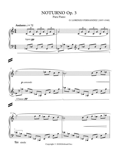 Free Sheet Music Noturno Op 3