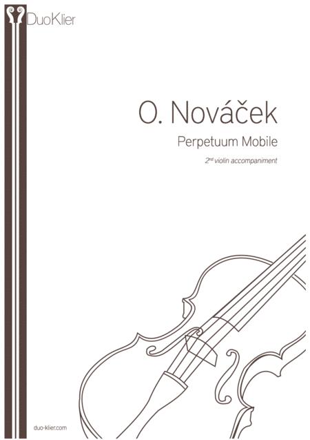 Novacek Perpetuum Mobile 2nd Violin Accompaniment Sheet Music
