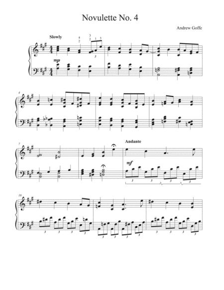 Free Sheet Music Novulette No 4