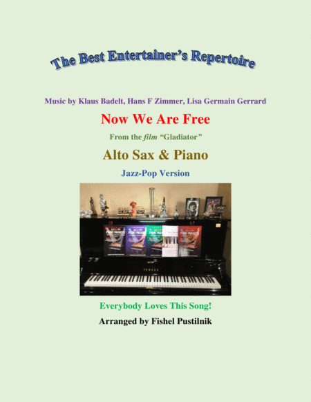 Free Sheet Music Now We Are Free Gladiator For Alto Sax And Piano Video