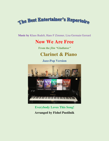 Free Sheet Music Now We Are Free Gladiator For Clarinet And Piano Video