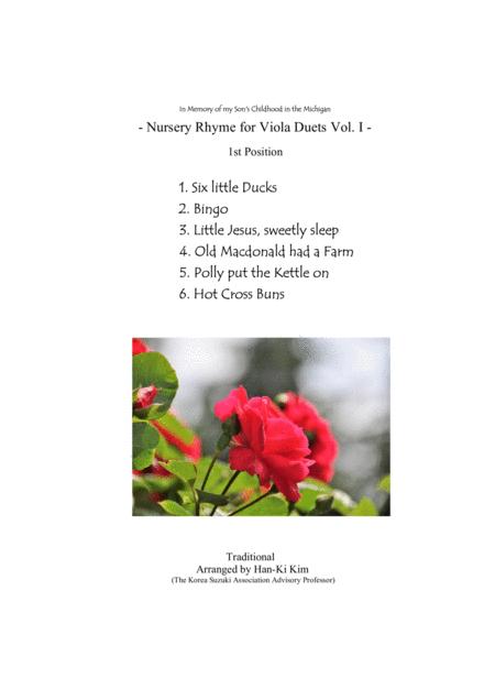 Nursery Rhyme For Viola Duet Vol I Sheet Music