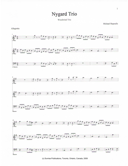 Nygard Trio Sheet Music