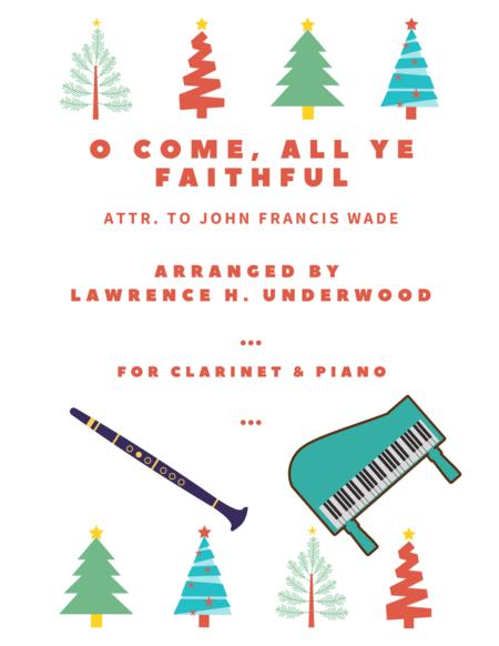 Free Sheet Music O Come All Ye Faithful For Solo Clarinet