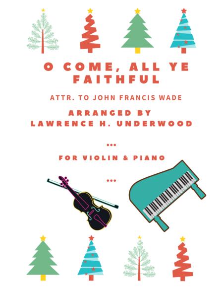 O Come All Ye Faithful For Solo Violin Sheet Music