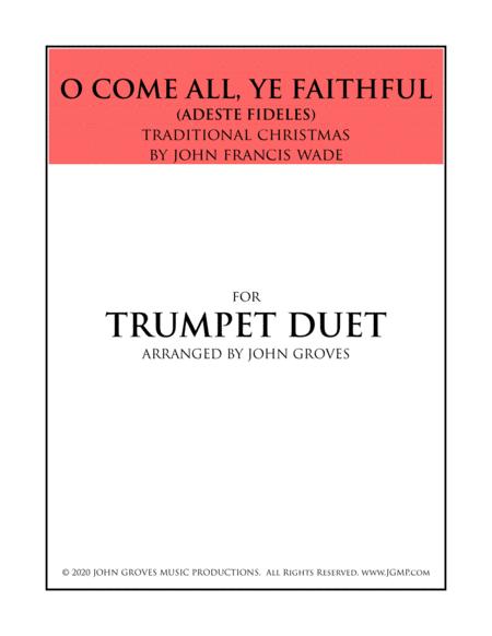 Free Sheet Music O Come All Ye Faithful Trumpet Tuba Duet