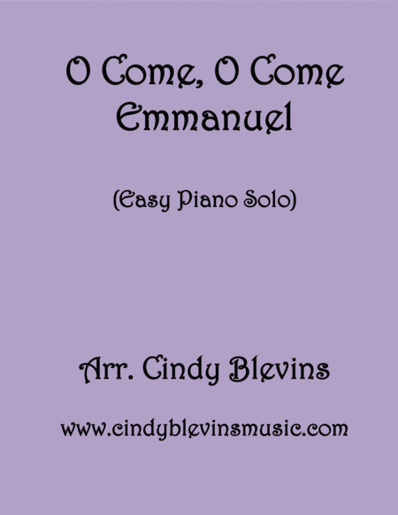 O Come O Come Emmanuel Easy Piano Solo Sheet Music