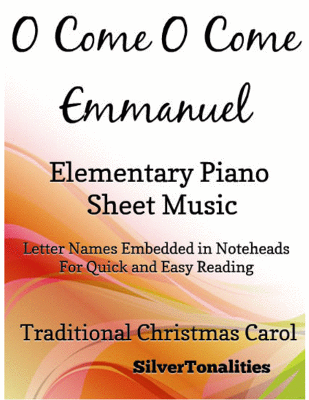 Free Sheet Music O Come O Come Emmanuel Elementary Piano Sheet Music