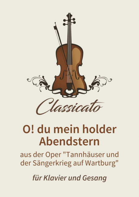 O Du Mein Holder Abendstern Sheet Music