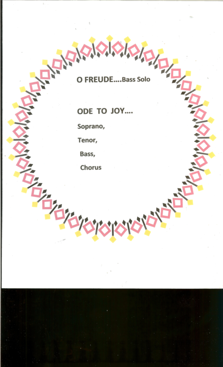 Free Sheet Music O Freude Cantata For Bass Voice And Chorus