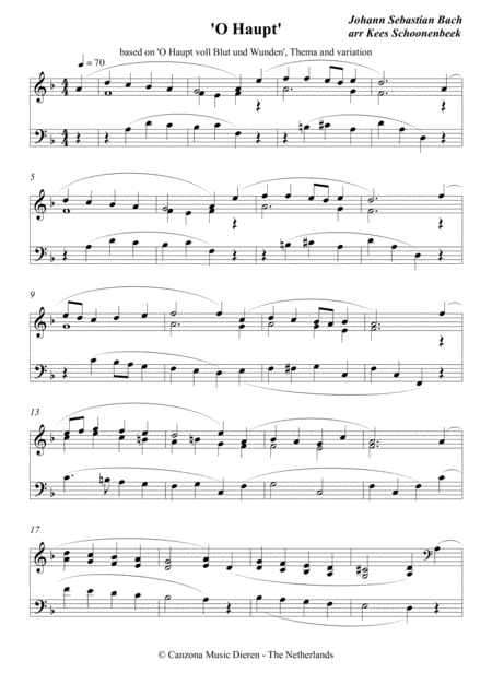 Free Sheet Music O Haupt