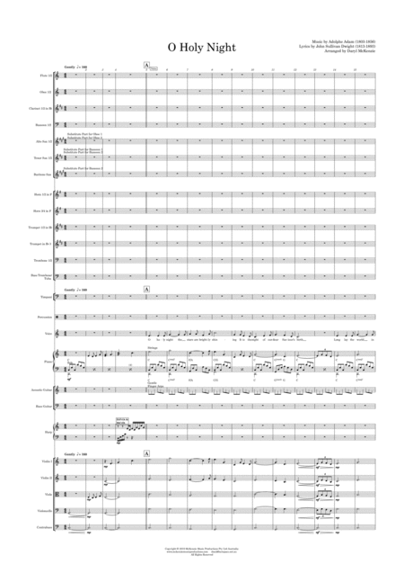 O Holy Night Ala Josh Groban Voice And Orchestra Key Of C Sheet Music