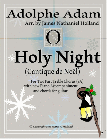 O Holy Night Cantique De Noel Adolphe Adam For Sa Chorus Sheet Music