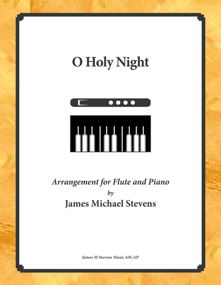 Free Sheet Music O Holy Night Flute Piano