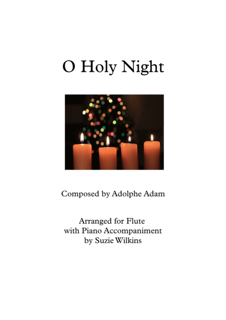 O Holy Night For Flute And Piano Sheet Music