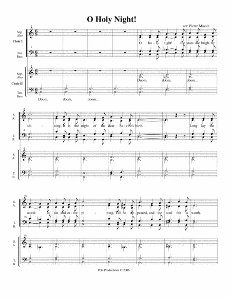 O Holy Night Minuit Chrtiens Sheet Music