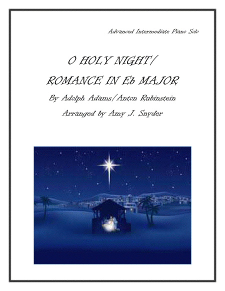 O Holy Night Romance In Eb Major Piano Solo Sheet Music