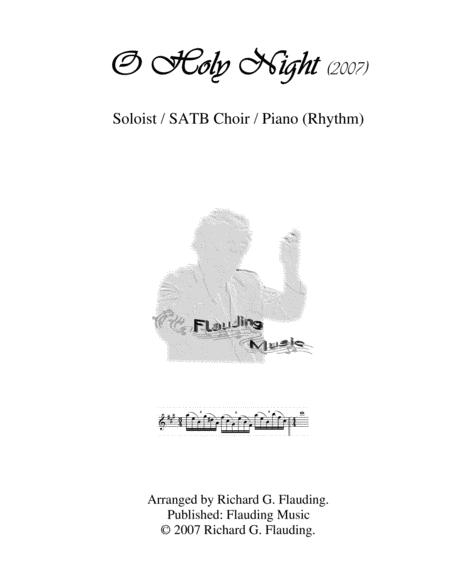 O Holy Night Soloist Choir Piano Sheet Music