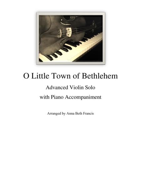 Free Sheet Music O Little Town Of Bethlehem Violin Solo