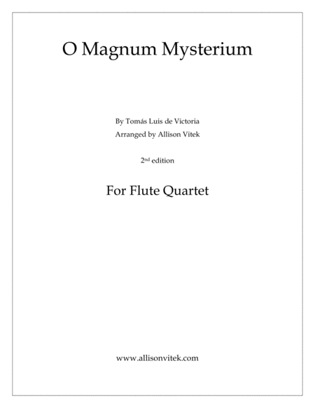 O Magnum Mysterium Sheet Music