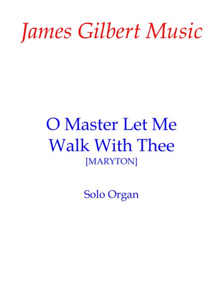 O Master Let Me Walk With Thee Or Sheet Music