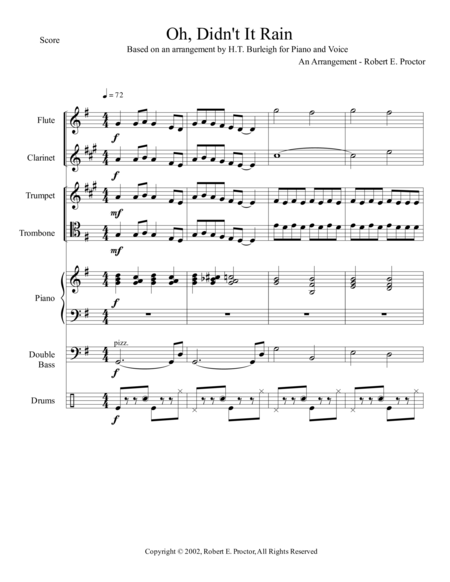 O Mio Babbino Caro Brass Quartet Sheet Music