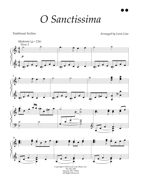 O Sanctissima Sheet Music