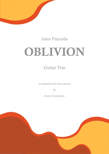 Oblivion Guitar Trio Sheet Music