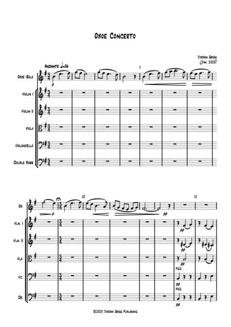 Oboe Concerto Sheet Music