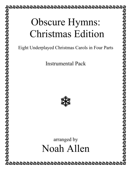 Obscure Hymns Christmas Edition Instrumental Pack Sheet Music