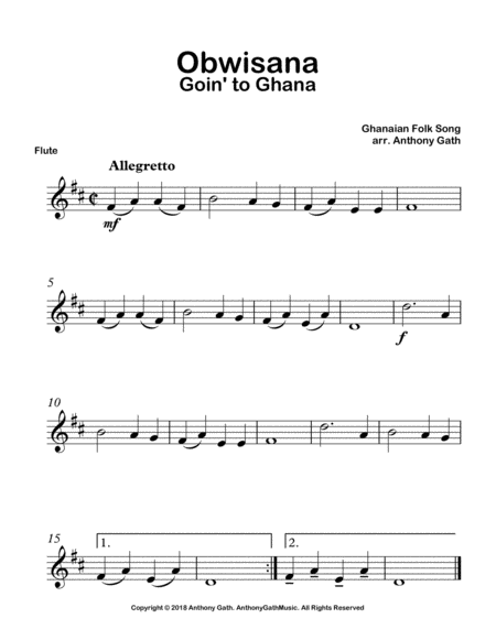 Obwisana Flute And Piano Sheet Music