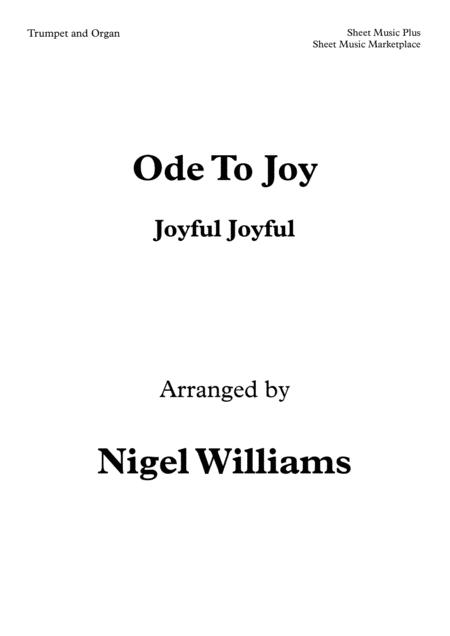 Ode To Joy For Trumpet And Organ Sheet Music