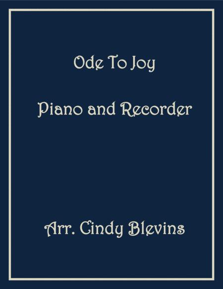 Ode To Joy Piano And Recorder Sheet Music