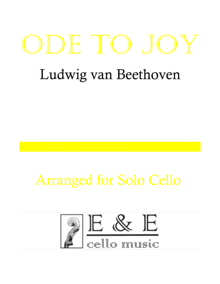 Ode To Joy Sheet Music