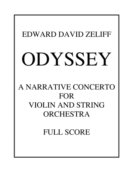 Free Sheet Music Odyssey