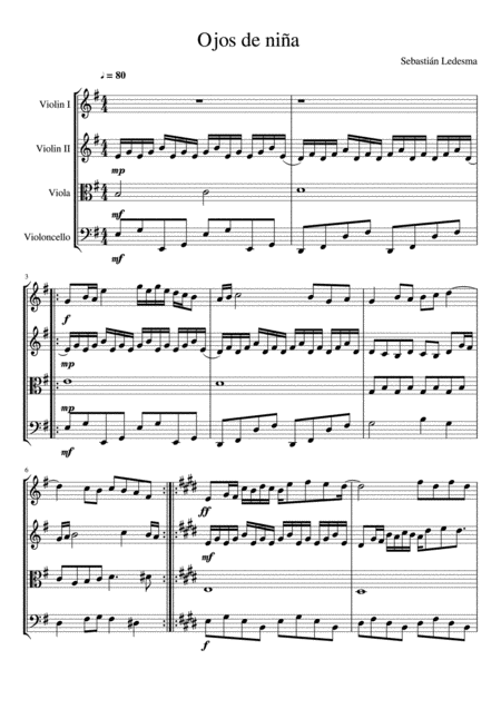 Ojos De Nia Sheet Music