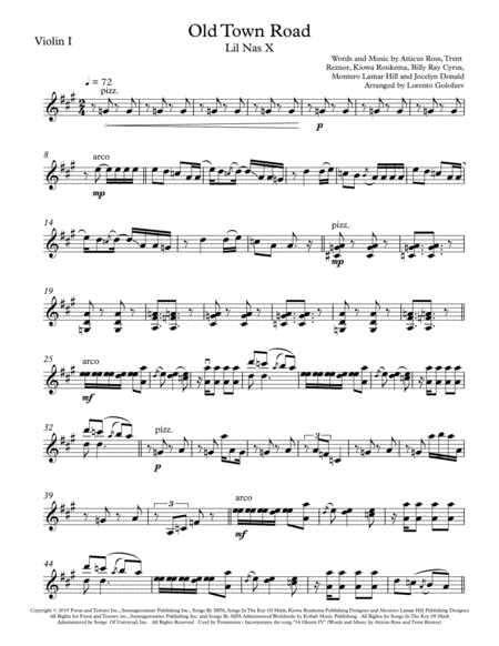 Old Town Road Remix Sheet Music