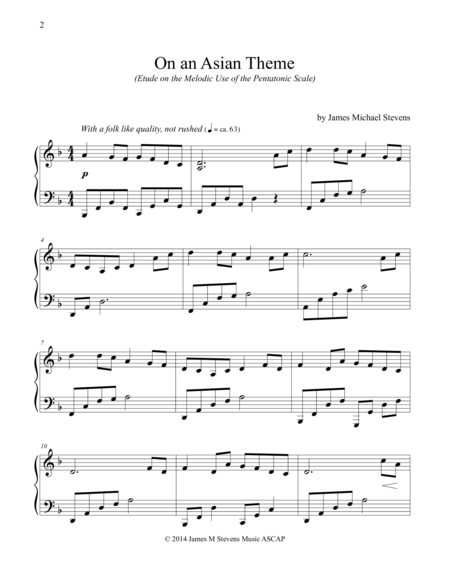 Free Sheet Music On An Asian Theme