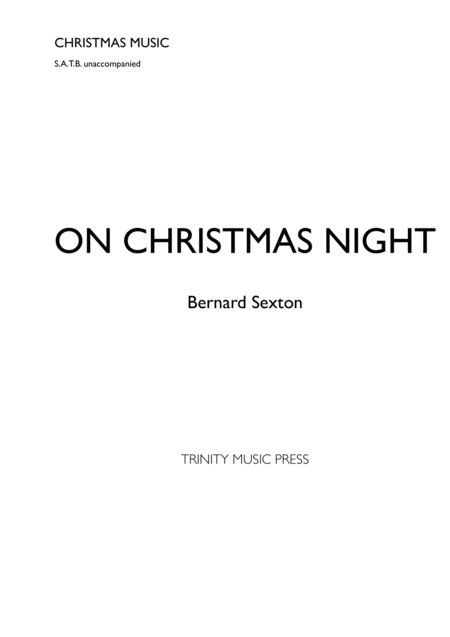 Free Sheet Music On Christmas Night