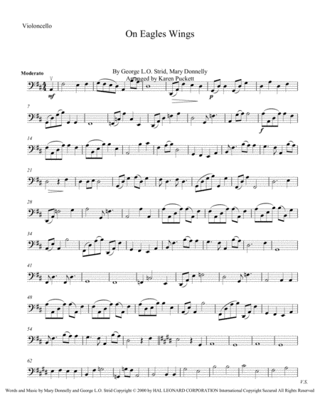 Free Sheet Music On Eagles Wings Cello